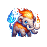 Flamamute - Mythimon #233 Sprite Oficial