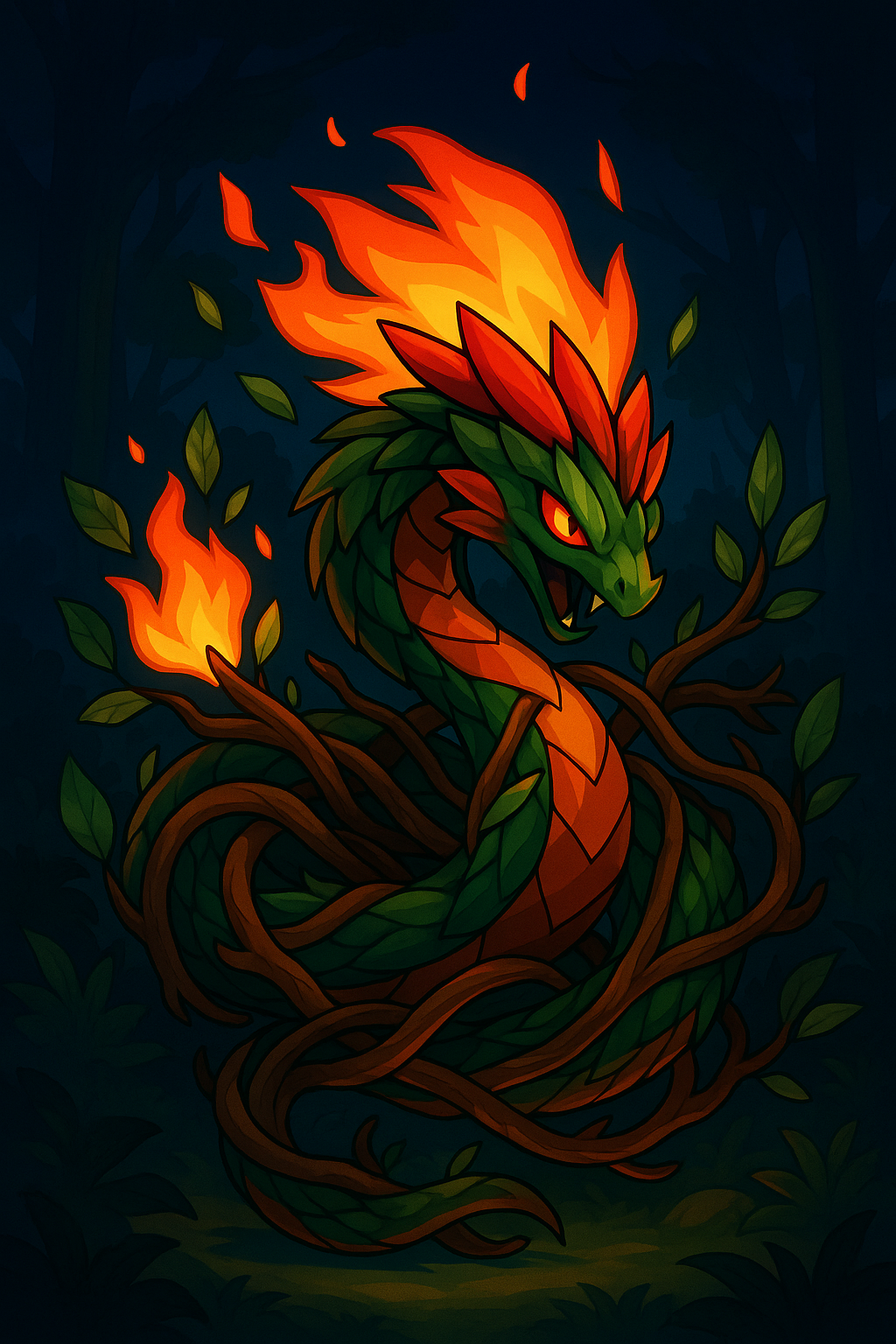 Boitatar Mythimon #6 Ilustração Artística Folclore Brasileiro