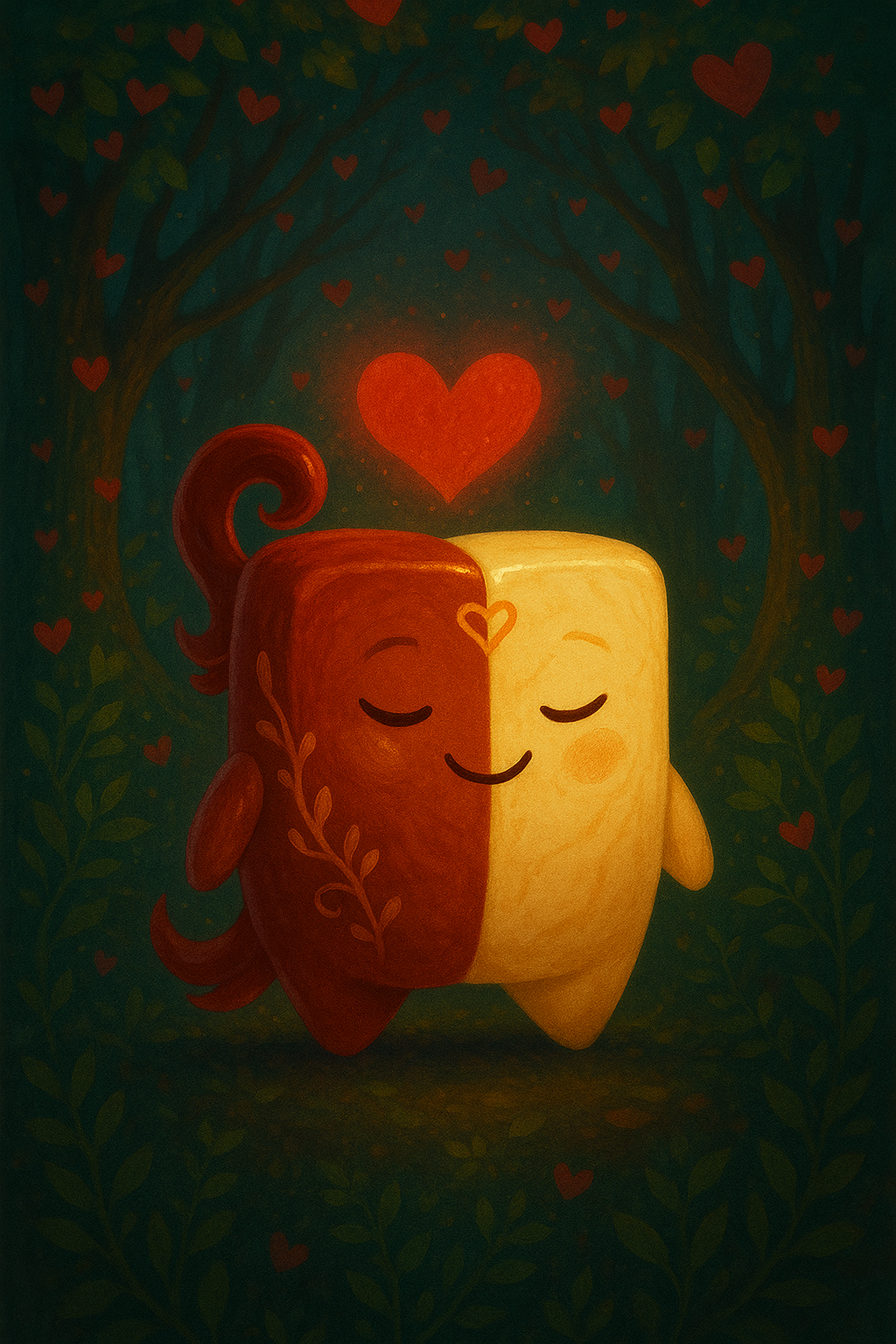 RomeoJuliet Mythimon #282 Ilustração Artística Folclore Brasileiro