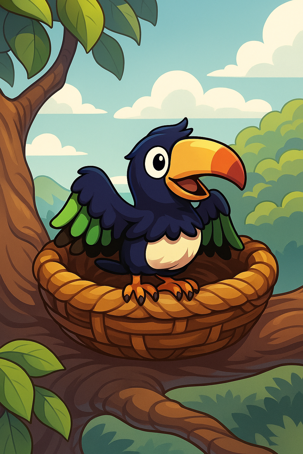 Tucanet Mythimon #37 Ilustração Artística Folclore Brasileiro