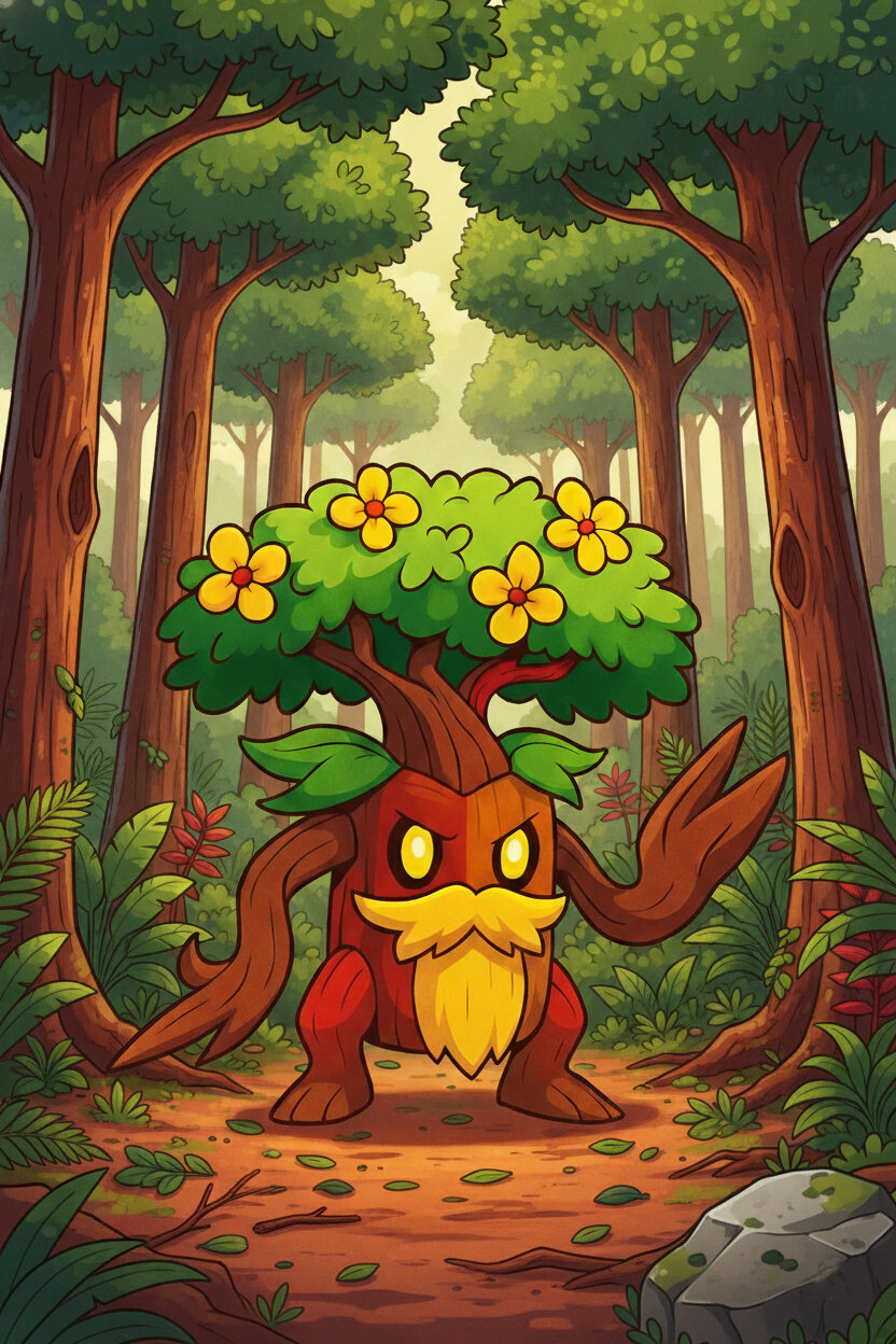 Seedrazil #093 — arte conceitual do monster tamer brasileiro Mythimon, criatura tipo Planta