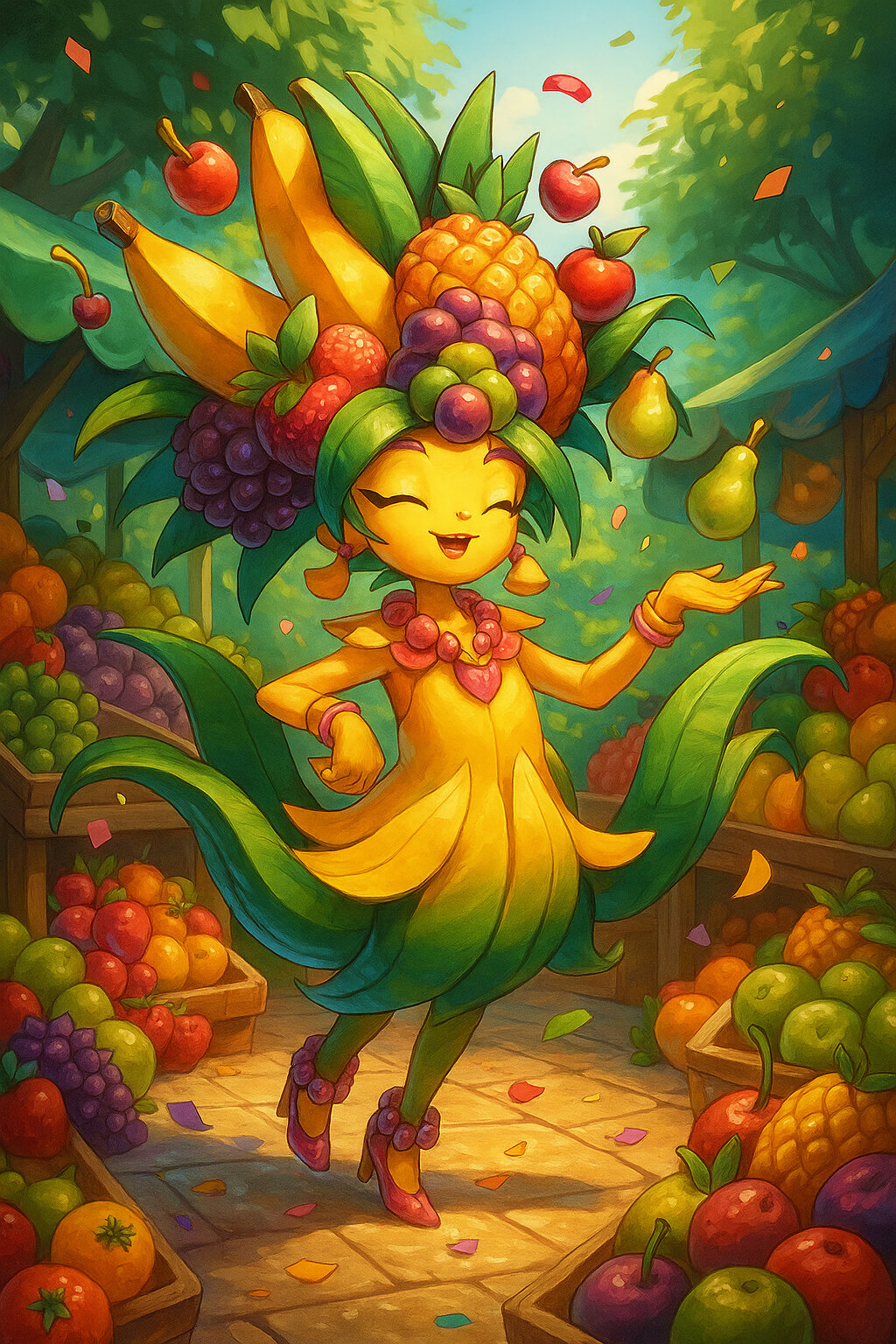 Carmeniranda #353 — arte conceitual do monster tamer brasileiro Mythimon, criatura tipo Planta