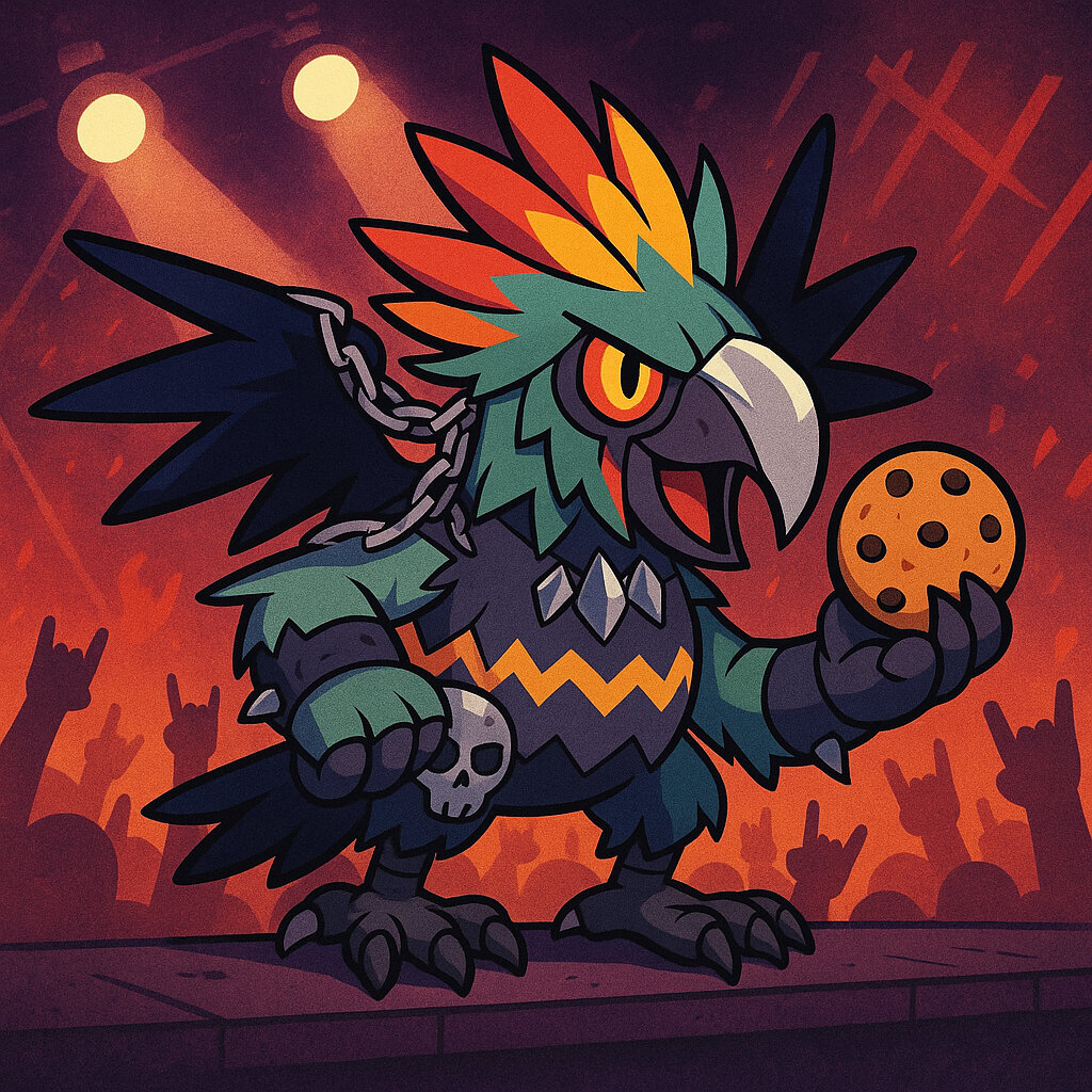 Lorotrash #280 — arte conceitual do monster tamer brasileiro Mythimon, criatura tipo Normal/Aço