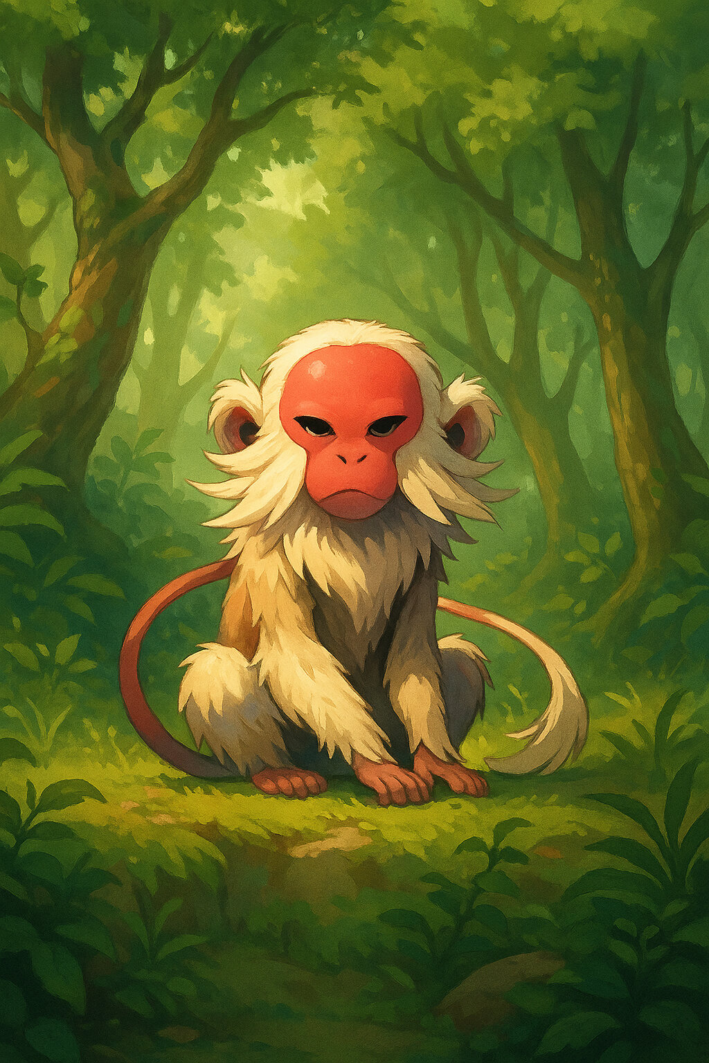 UakariSage #263 — arte conceitual do monster tamer brasileiro Mythimon, criatura tipo Psíquico/Normal