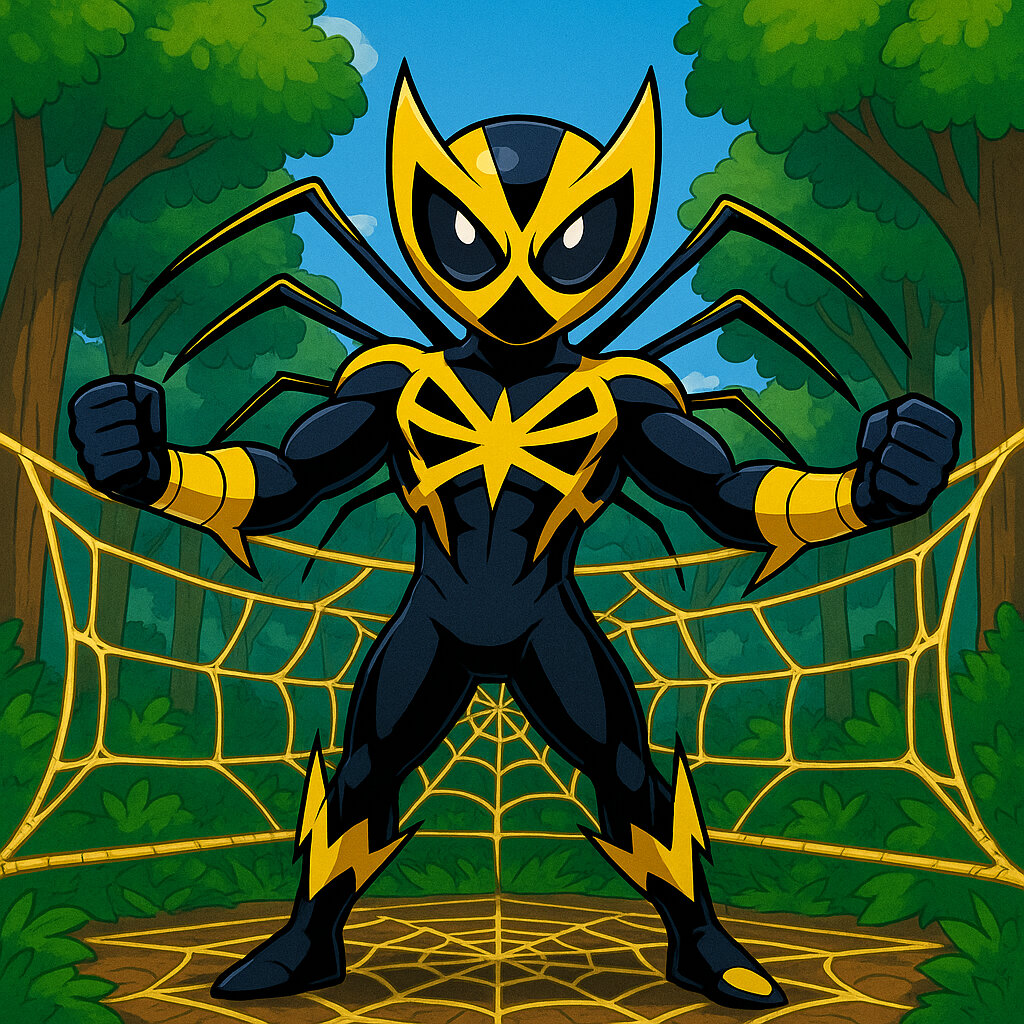 Anderus-Silspid  #139 — arte conceitual do monster tamer brasileiro Mythimon, criatura tipo Inseto/Lutador