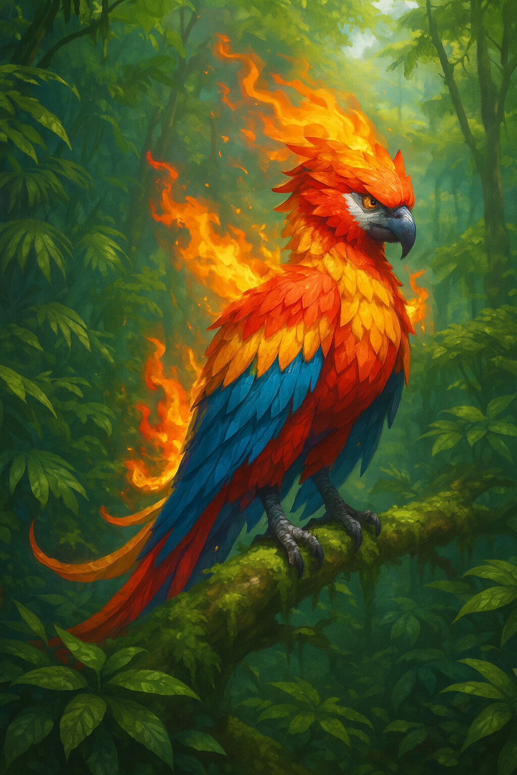 Firara #374 — arte conceitual do monster tamer brasileiro Mythimon, criatura tipo Voador/Fogo