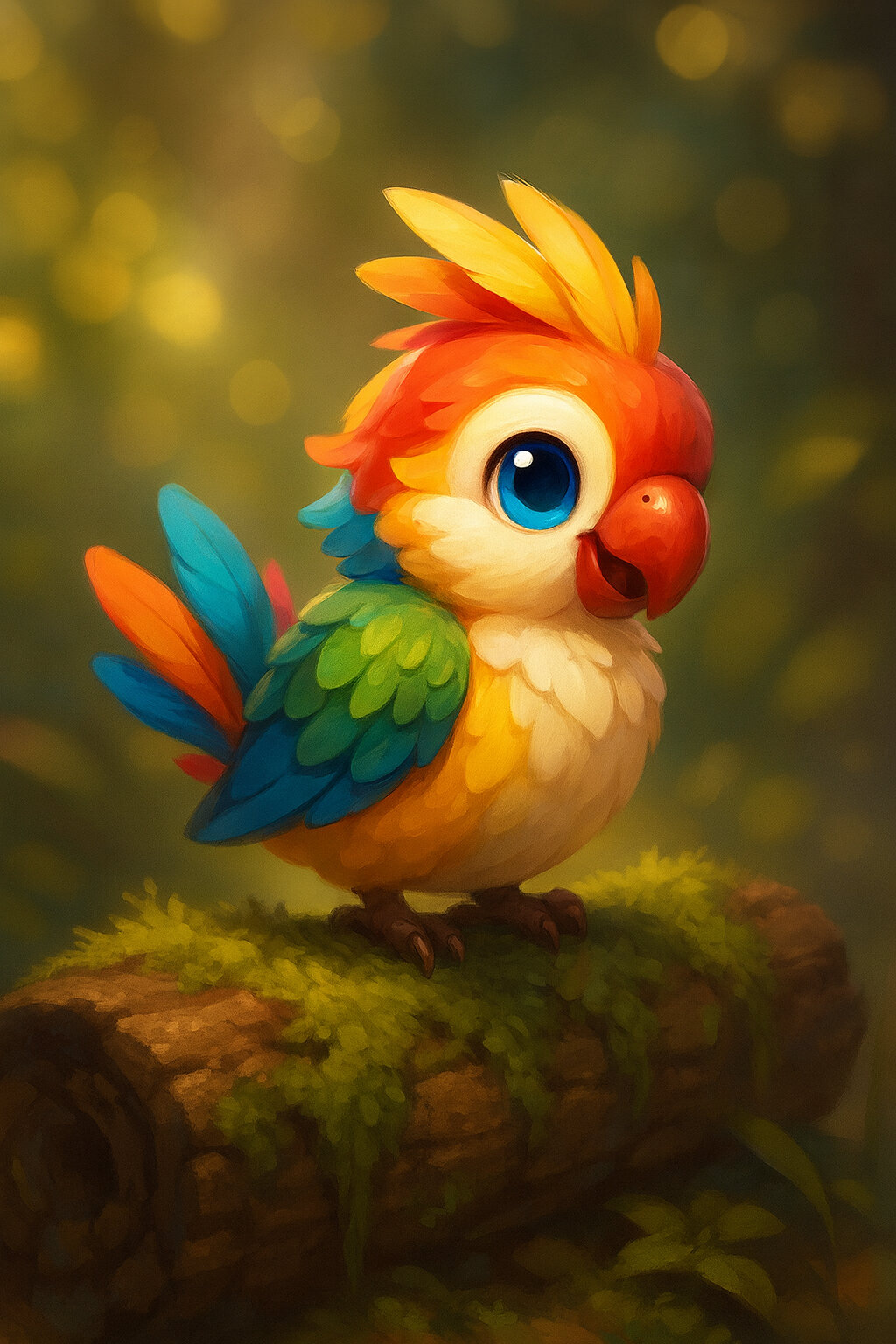 Ararin #372 — arte conceitual do monster tamer brasileiro Mythimon, criatura tipo Voador/Normal