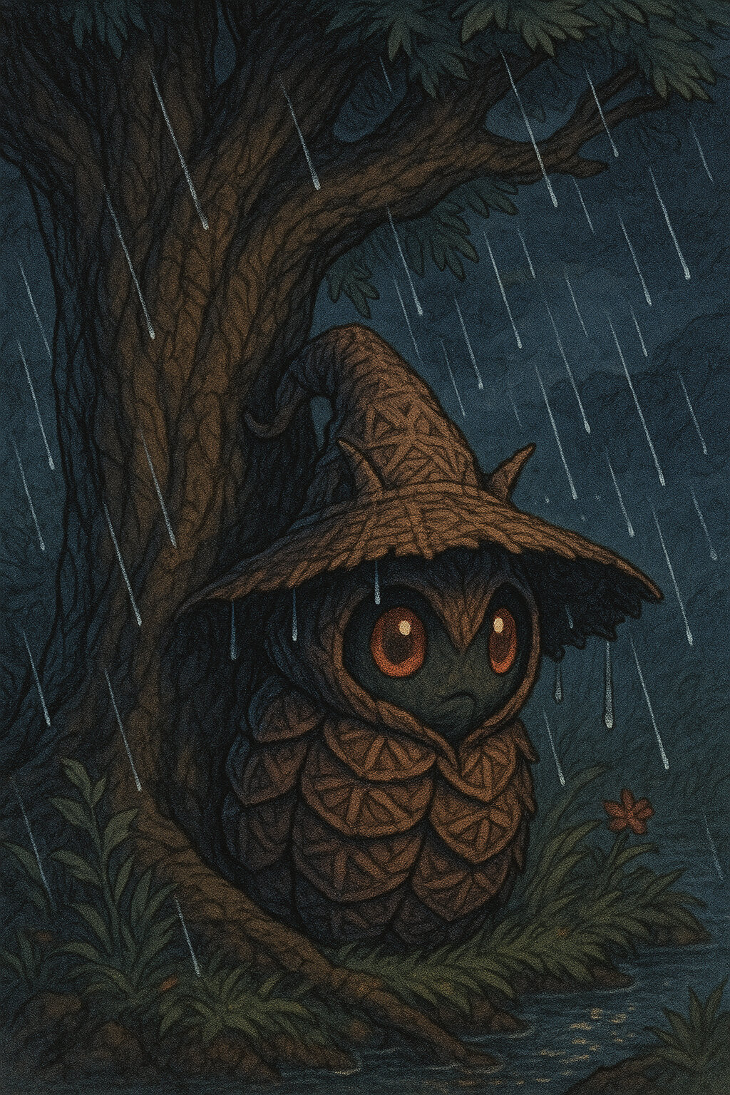 Pupirana #020 — arte conceitual do monster tamer brasileiro Mythimon, criatura tipo Inseto