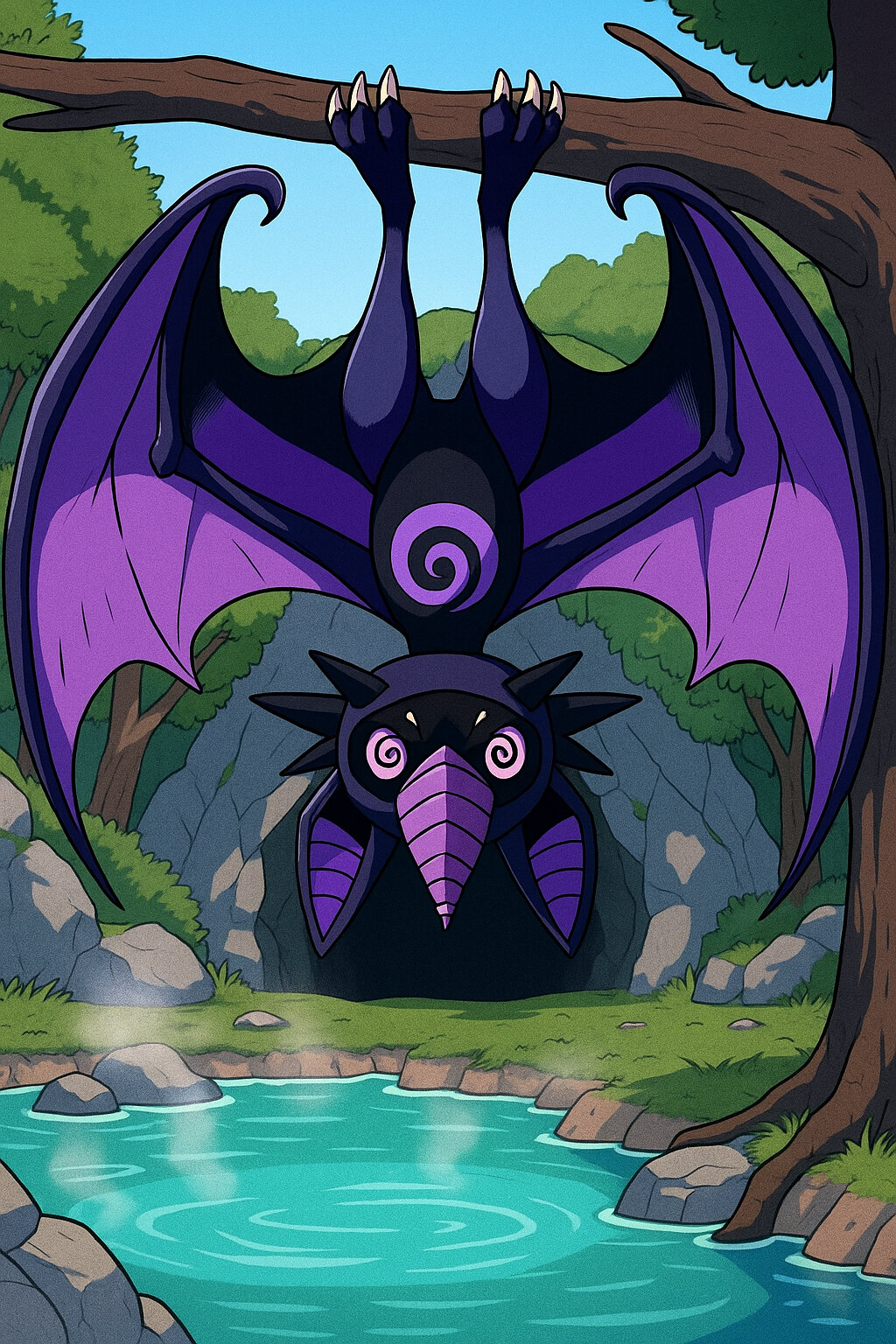 Sonareye #171 — arte conceitual do monster tamer brasileiro Mythimon, criatura tipo Psíquico/Voador