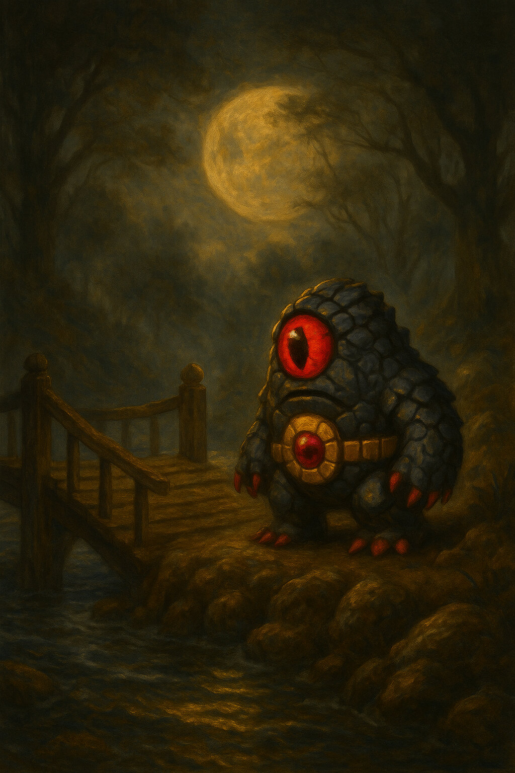 Gorlin #135 — arte conceitual do monster tamer brasileiro Mythimon, criatura tipo Pedra