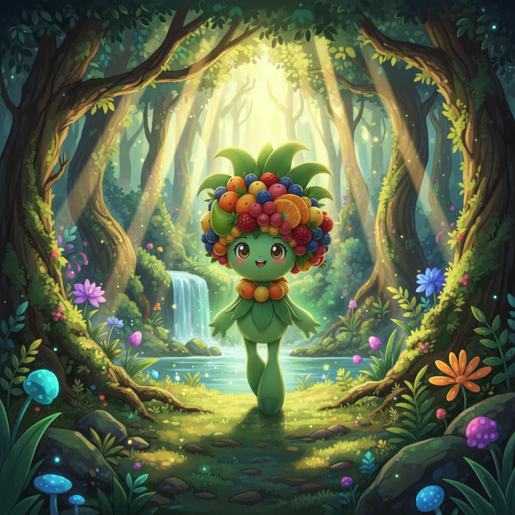 Mirinranda #352 — arte conceitual do monster tamer brasileiro Mythimon, criatura tipo Planta