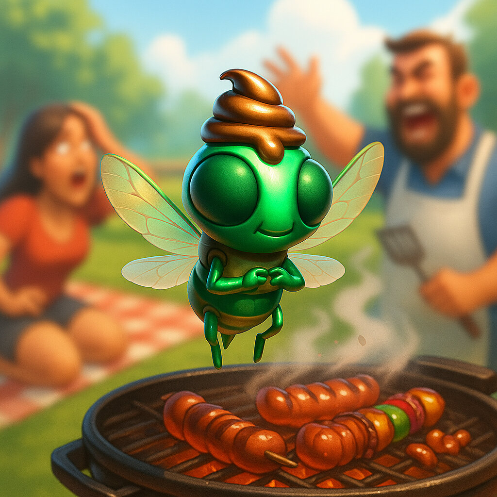 Zumzumzum #029 — arte conceitual do monster tamer brasileiro Mythimon, criatura tipo Inseto