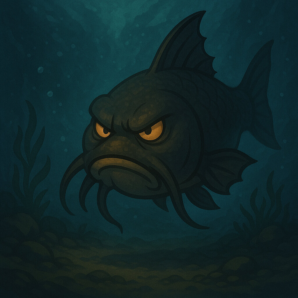 Bagrun #338 — arte conceitual do monster tamer brasileiro Mythimon, criatura tipo Água