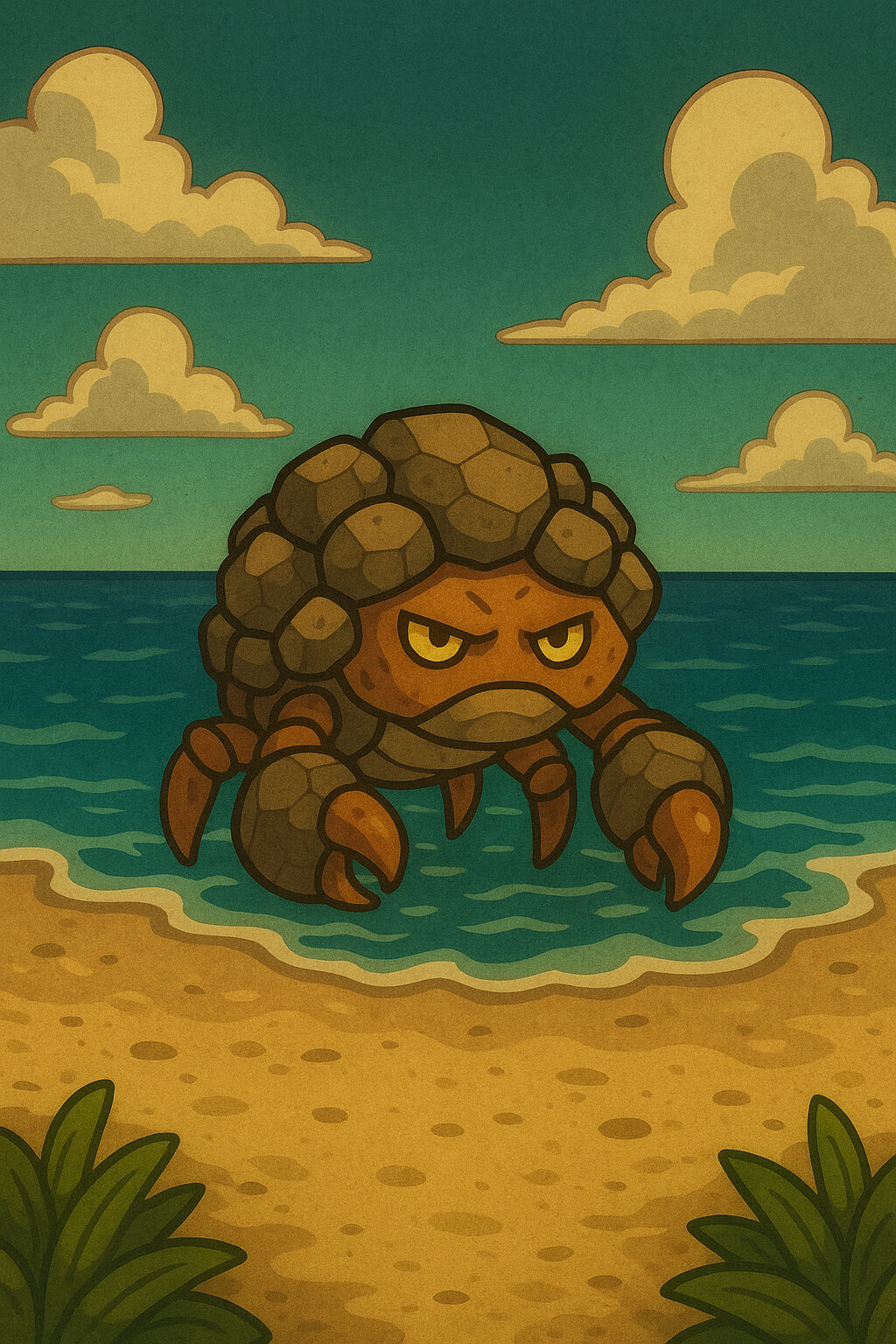 Cascarn #339 — arte conceitual do monster tamer brasileiro Mythimon, criatura tipo Água