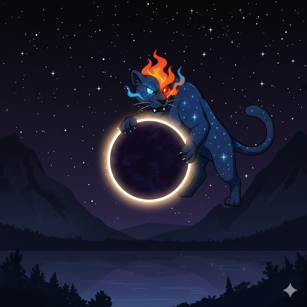 Xarunã #381 — arte conceitual do monster tamer brasileiro Mythimon, criatura tipo Sombrio/Fantasma