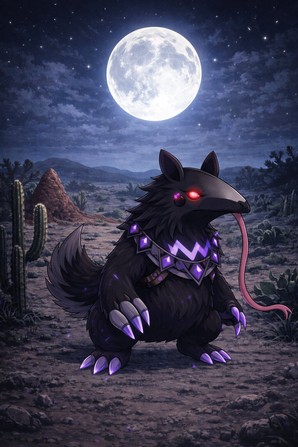 Capelark #151 — arte conceitual do monster tamer brasileiro Mythimon, criatura tipo Sombrio/Fada