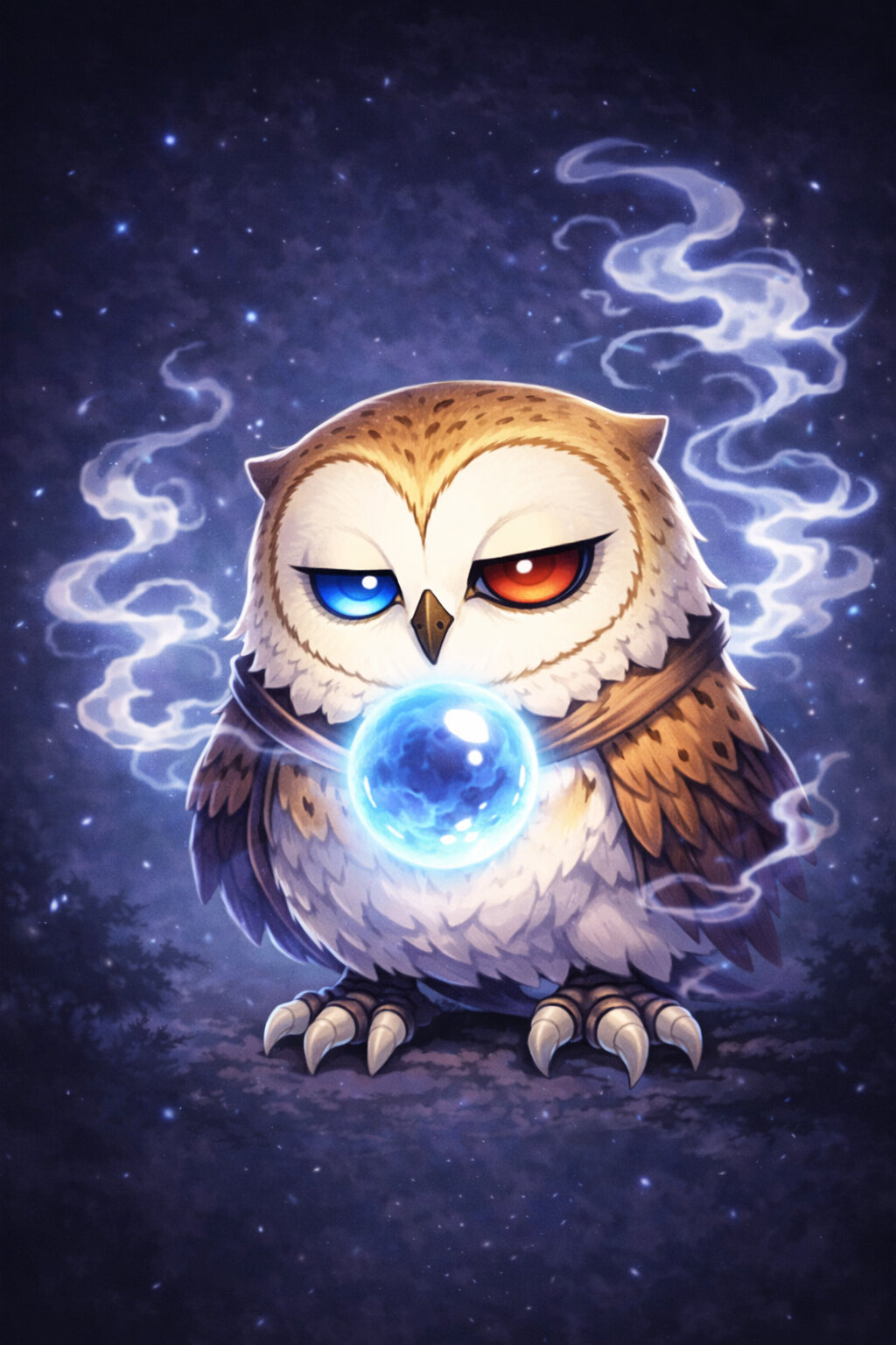 Howmort #256 — arte conceitual do monster tamer brasileiro Mythimon, criatura tipo Sombrio/Voador