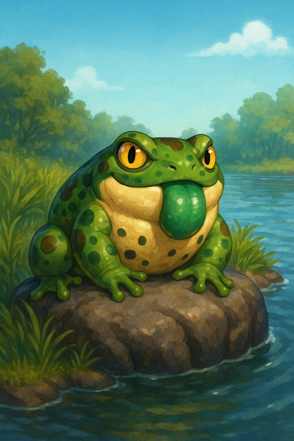 Berario #114 — arte conceitual do monster tamer brasileiro Mythimon, criatura tipo Água