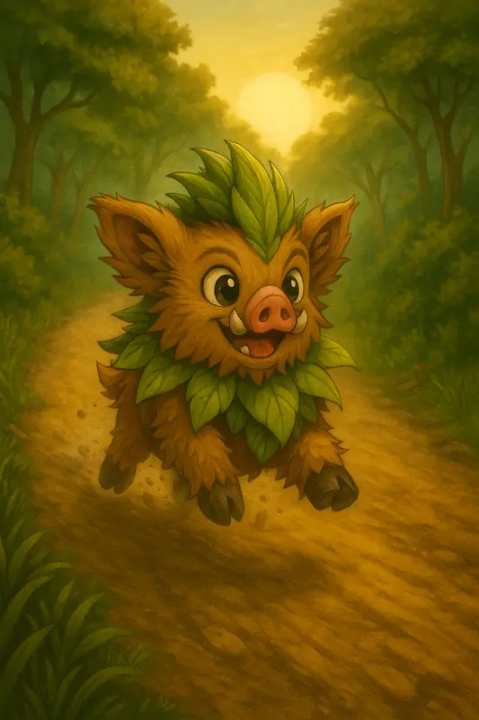 Porcomato #085 — arte conceitual do monster tamer brasileiro Mythimon, criatura tipo Normal/Planta