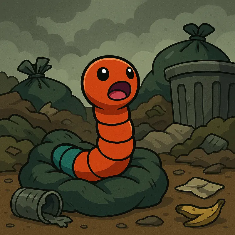 Larvino #027 — arte conceitual do monster tamer brasileiro Mythimon, criatura tipo Inseto