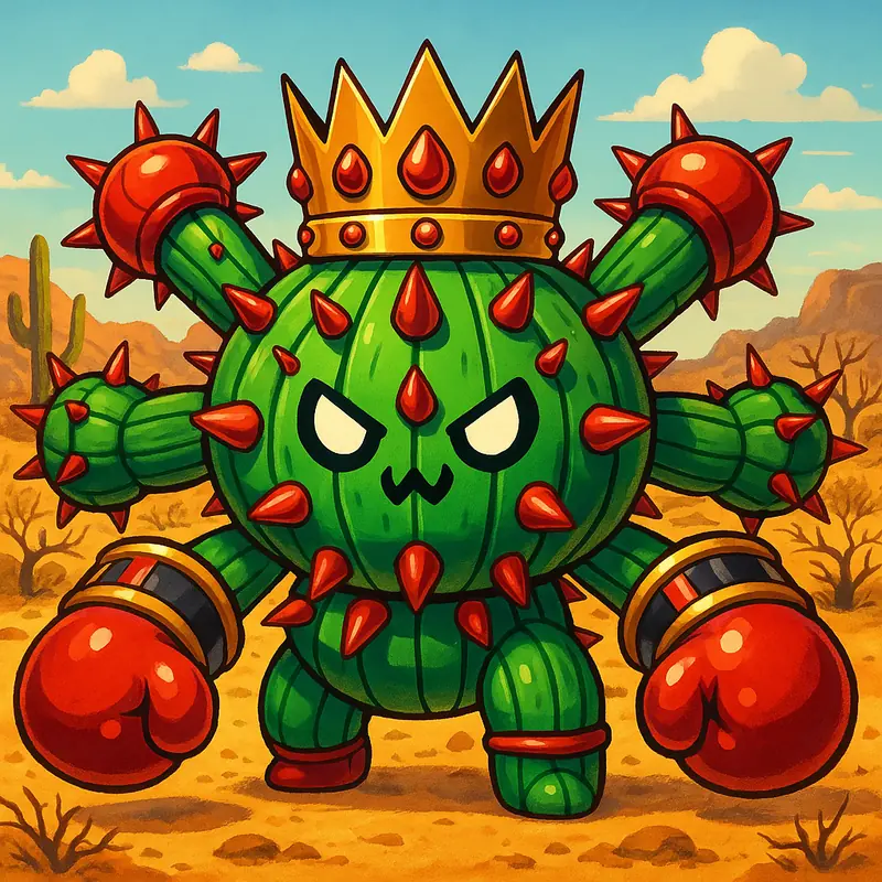 Coronactus #187 — arte conceitual do monster tamer brasileiro Mythimon, criatura tipo Planta/Lutador