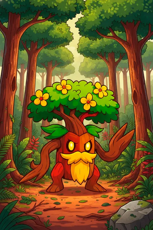 Seedrazil #094 — arte conceitual do monster tamer brasileiro Mythimon, criatura tipo Planta
