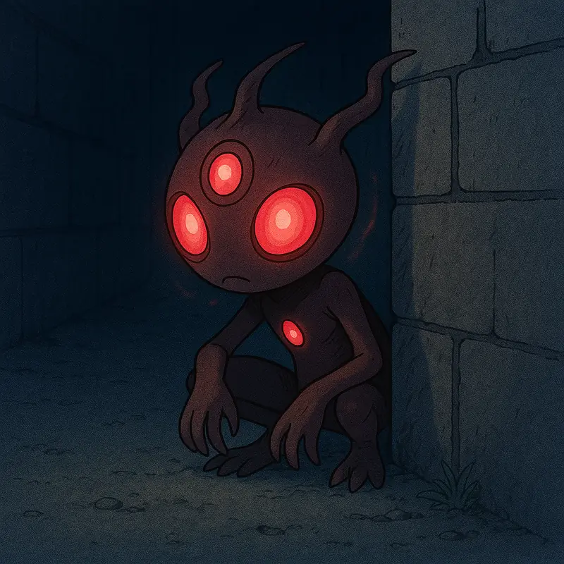 Varginion #367 — arte conceitual do monster tamer brasileiro Mythimon, criatura tipo Psíquico/Veneno