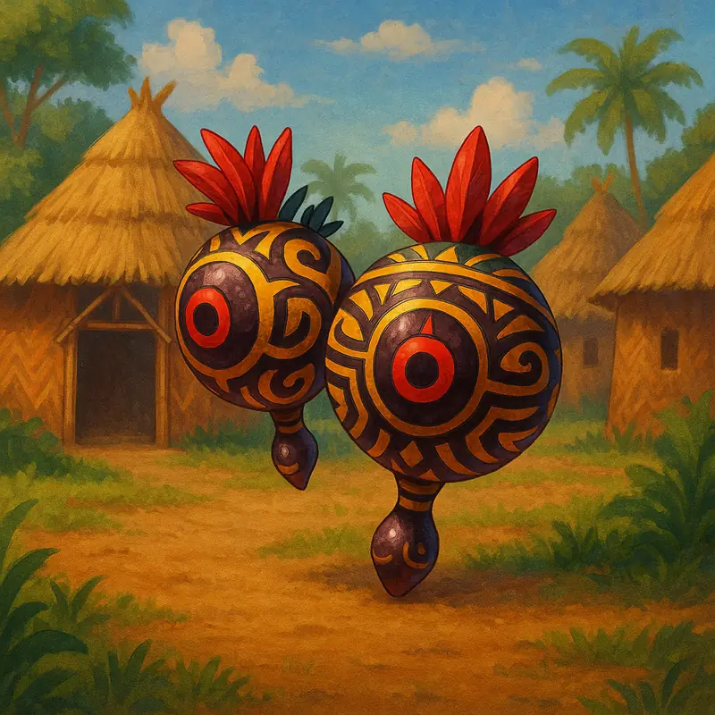 Maracaneye #223 — arte conceitual do monster tamer brasileiro Mythimon, criatura tipo Fantasma/Planta