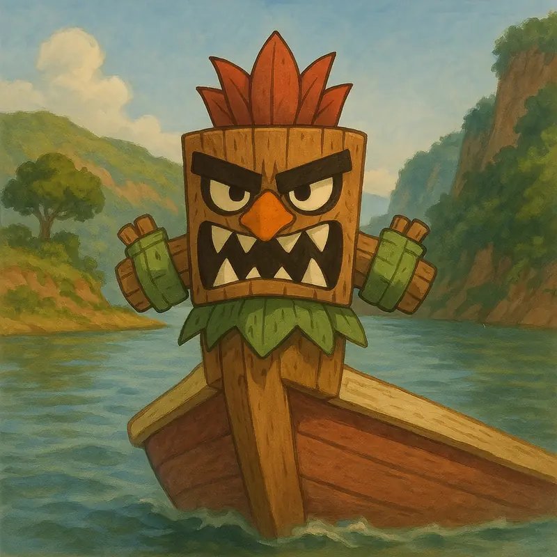 Carramtotem #338 — arte conceitual do monster tamer brasileiro Mythimon, criatura tipo Planta/Água