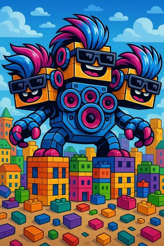 TriMCube #315 — arte conceitual do monster tamer brasileiro Mythimon, criatura tipo Psíquico