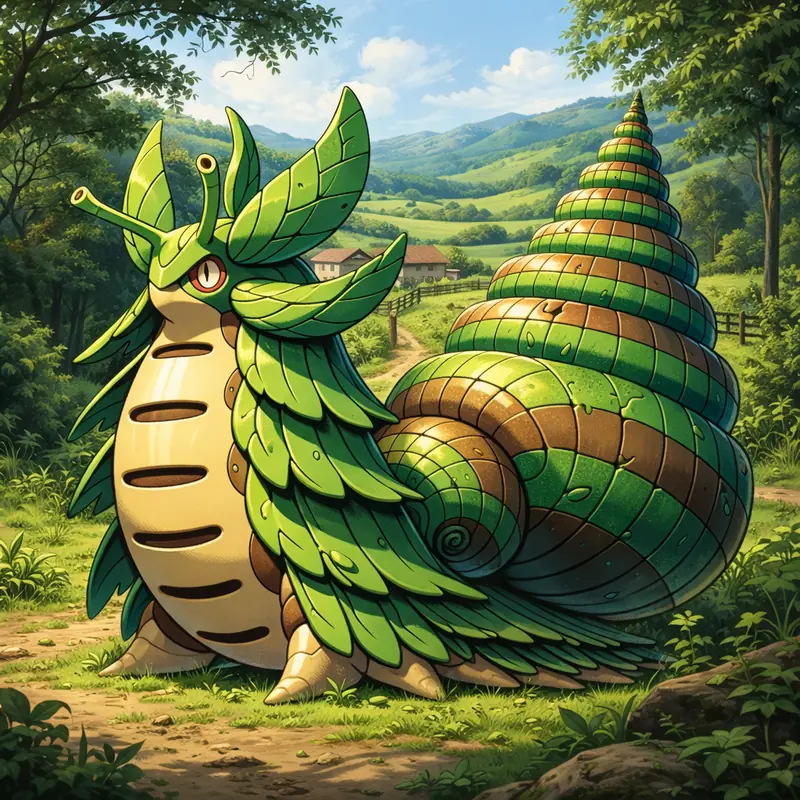Aruamato #110 — arte conceitual do monster tamer brasileiro Mythimon, criatura tipo Planta/Terra
