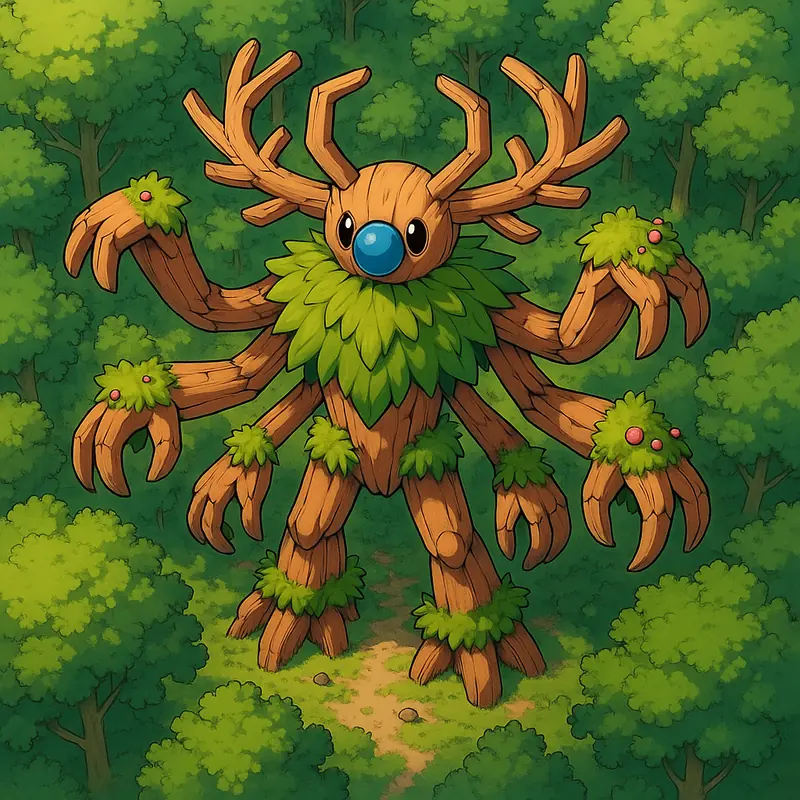 Paudomato #056 — arte conceitual do monster tamer brasileiro Mythimon, criatura tipo Planta/Inseto