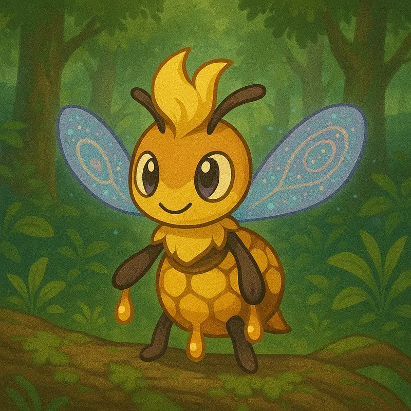 Jataígon #017 — arte conceitual do monster tamer brasileiro Mythimon, criatura tipo Inseto/Voador