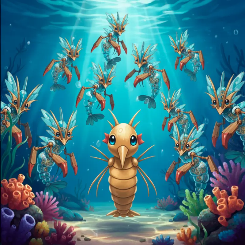 Potipik #128 — arte conceitual do monster tamer brasileiro Mythimon, criatura tipo Planta/Água