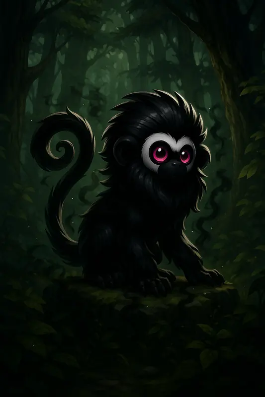 Shadowmico #066 — arte conceitual do monster tamer brasileiro Mythimon, criatura tipo Sombrio