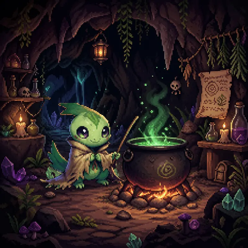 Cucali #097 — arte conceitual do monster tamer brasileiro Mythimon, criatura tipo Fada