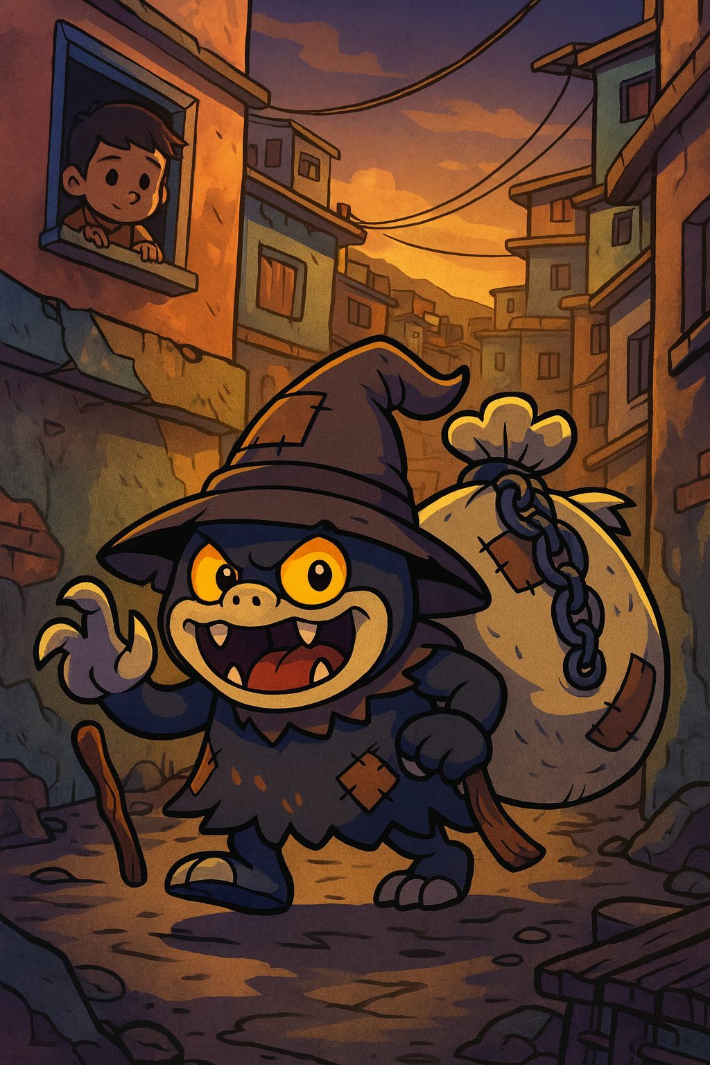 Figopapa Mythimon #447 Ilustração Artística Folclore Brasileiro